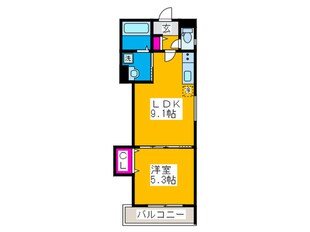 ラモーナ巽北Ⅱの物件間取画像